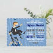 Invitation du Bat mitzvah du Barreau de danse Hora (Debout devant)