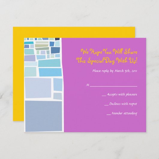 Invitation du Bat mitzvah du Barreau Wall Israël (Devant / Derrière)