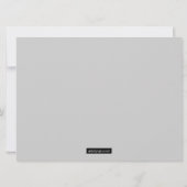 Invitation du Bat mitzvah du tableau de bord (Dos)