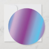 Invitation du Bat mitzvah GLOW Rainbow Splash (Dos)