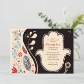 Invitation du Bat mitzvah HAMSA (Debout devant)