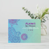 Invitation du Bat mitzvah HEMSA Enregistrer la dat (Debout devant)