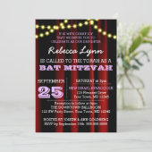 Invitation du Bat mitzvah Lilac (Debout devant)