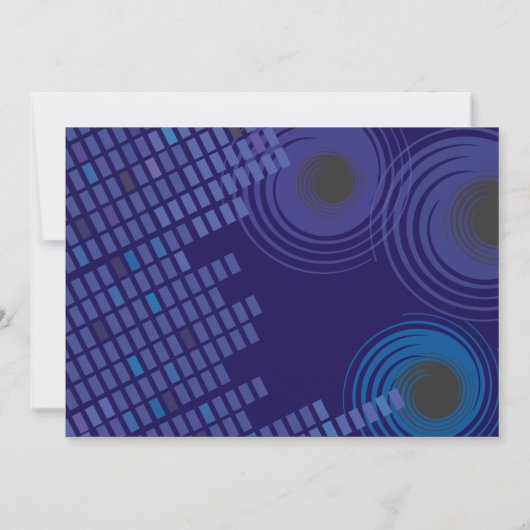 Invitation du Bat mitzvah Rock n Roll Bar (Dos)