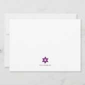 Invitation du Bat mitzvah Torah (Dos)