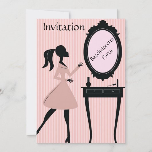 Invitation du Batchelorette Party (Devant)