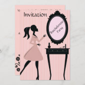 Invitation du Batchelorette Party (Devant / Derrière)