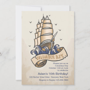 Invitation du bateau de la fête de Christophe Colo