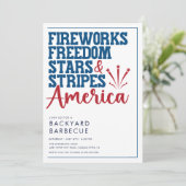 Invitation du BBQ Blanc Rouge et Bleu (Debout devant)