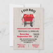 Invitation du BBQ Engagement Party (Devant)