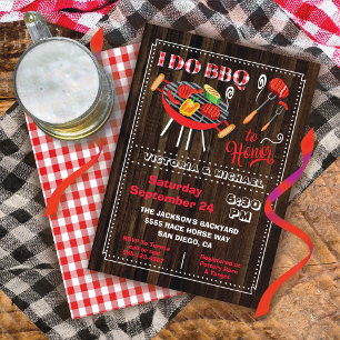 Invitation du BBQ Engagement Party