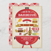 Invitation du BBQ Party (Devant / Derrière)