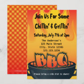 Invitation du BBQ Party (Devant / Derrière)