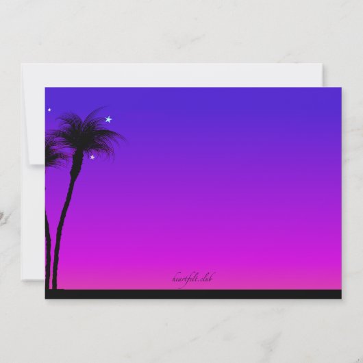 Invitation du Beach Party (Dos)