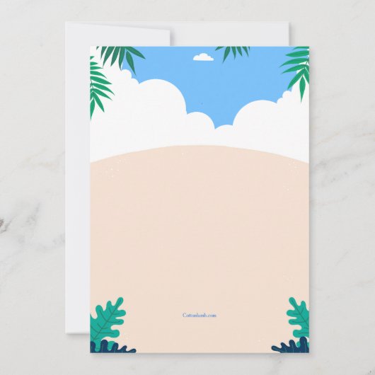 Invitation du Beach Party (Dos)