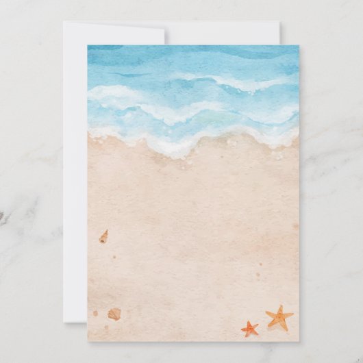 Invitation du Beach Party (Dos)