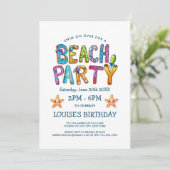 Invitation du Beach Party (Debout devant)