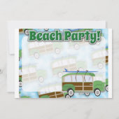 Invitation du Beach Party Woodie Wagon (Dos)
