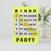 Invitation du BINGO Party (Debout devant)