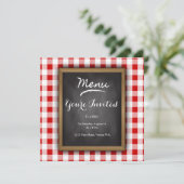 Invitation du Bistro Chalkboard Party (Debout devant)