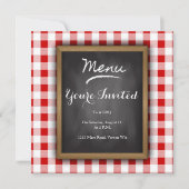 Invitation du Bistro Chalkboard Party (Devant)