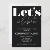 Invitation du Black Business Party Fêtons la fête (Devant)