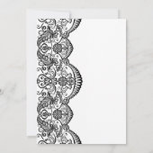 Invitation du Black Marocain Lace Engagement Party (Dos)