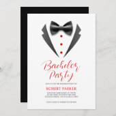 Invitation du Black Tuxedo Silhouette (Devant / Derrière)