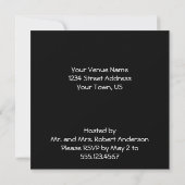 Invitation du Black White Red Pois Party (Dos)