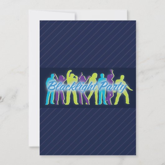 Invitation du Blacklight Party (Dos)