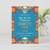 Invitation du đ đ Blue DĂa de Muertos (Debout devant)