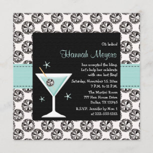 Invitation du Blue Martini Diamond Bachelorette Pa