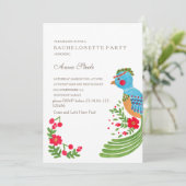 Invitation du Blue Quetzal Bachelorette Party (Debout devant)