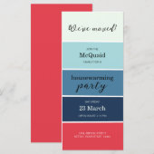 Invitation du Blue Swatch House Warming Party (Devant / Derrière)