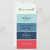 Invitation du Blue Swatch House Warming Party (Devant)