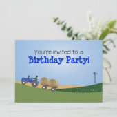 Invitation du Blue Tractor Party (Debout devant)