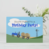 Invitation du Blue Tractor Party (Debout devant)