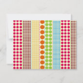 Invitation du Boho Dots Party (Dos)