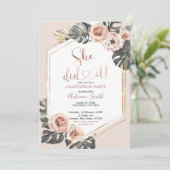 Invitation du Boho Floral Graduation Party (Debout devant)