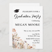 Invitation du Boho Floral Party (Devant / Derrière)