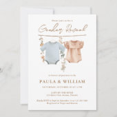 Invitation du Boho Gender Reveal Party (Devant)