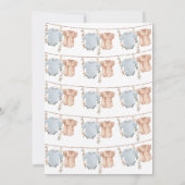 Invitation du Boho Gender Reveal Party (Dos)