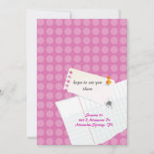 Invitation du bonbon 16 à carnet (Dos)