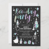Invitation du Boo-day Party d'Halloween (Devant)
