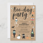 Invitation du Boo-day Party d'Halloween (Devant)