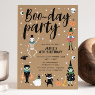 Invitation du Boo-day Party d'Halloween