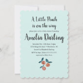 Invitation du bord de la pince Baby shower (Devant)