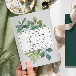 Invitation du Botanica Engagement Party