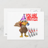 Invitation du Bowling Party (Devant / Derrière)