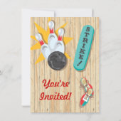 Invitation du Bowling Party (Dos)